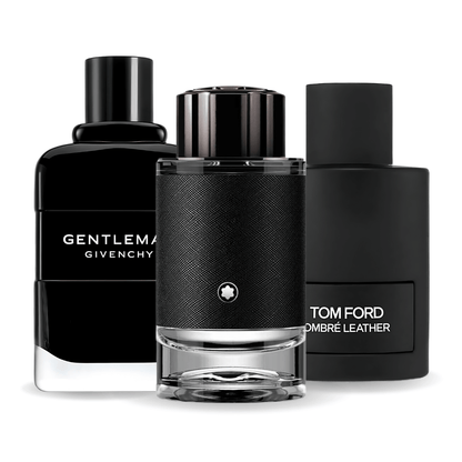 Kombinace 3 parfémů Tom Ford Ombre Leather,  Givenchy Gentleman, Montblanc Explorer 100ml