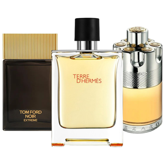 Kombinace 3 parfémů Terre de’Herme, Azzaro Wanted, Tom Ford Noir Extreme 100ml